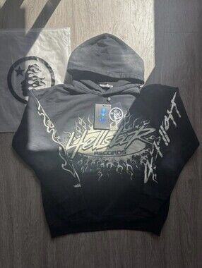 Hellstar Records Graphic Black Hoodie - Men